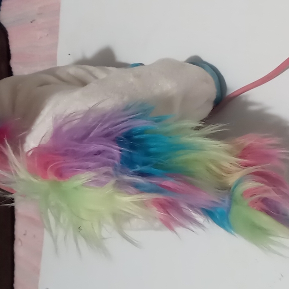 4/20 Kids Connection White Walking Rainbow Unicorn Remote Control Leash w Sound - Picture 5 of 8